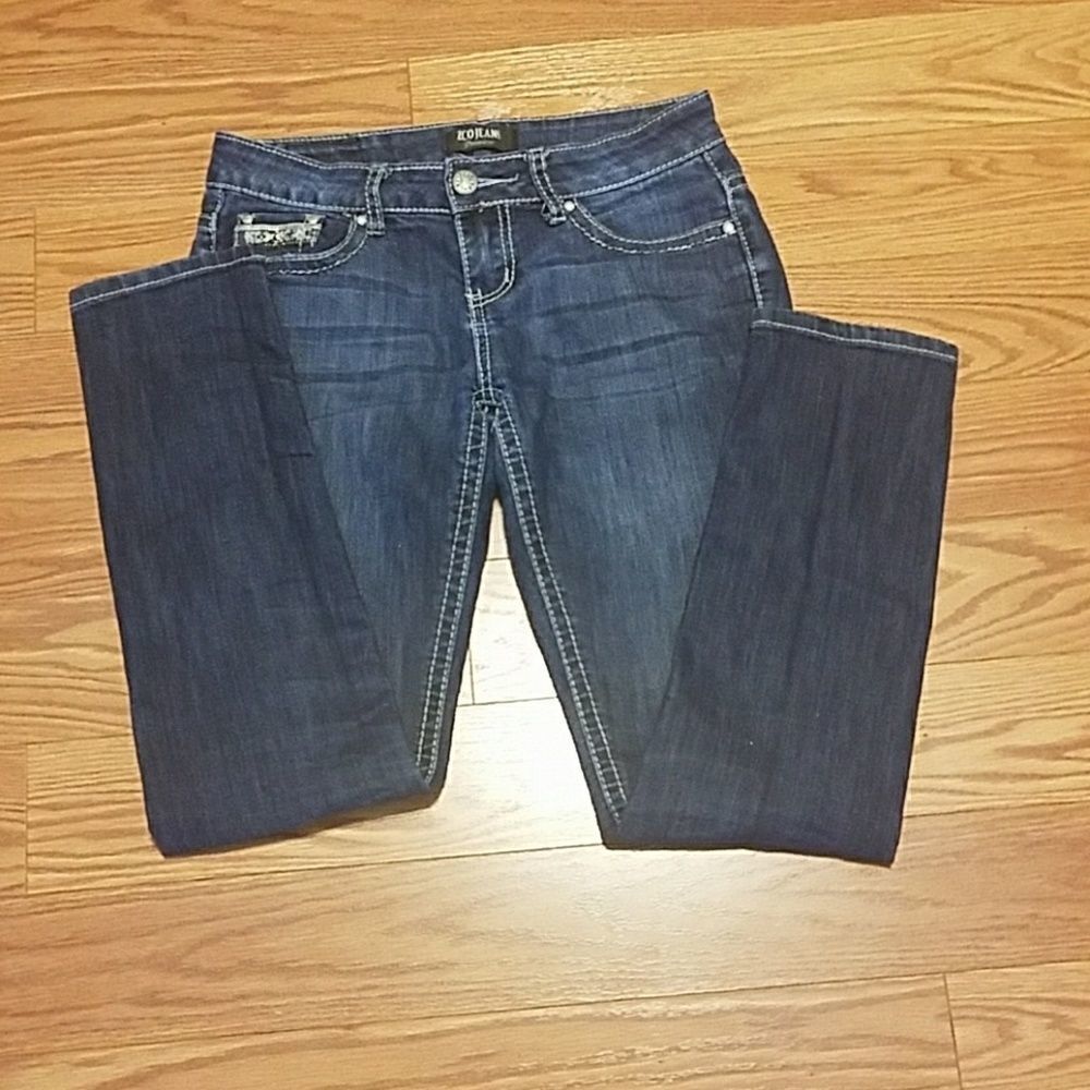 ZCO Jeans Premium Sz 5 embroidered pockets